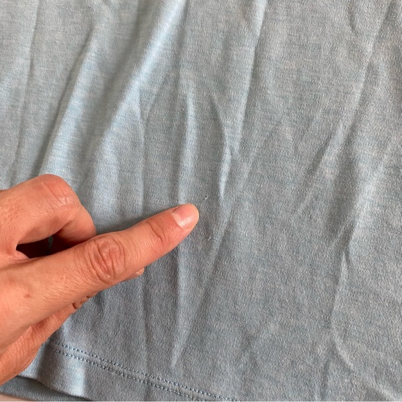 Banana Republic Luxury Touch Performance Men's Polo Light Blue Shirt Size Medium - Picture 11 of 14